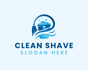 House Janitorial Cleaning logo design