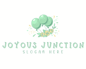 Floral Party Celebration logo