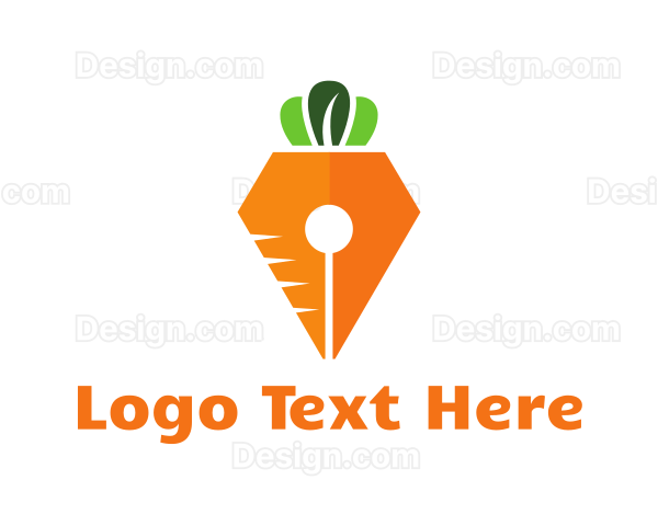 Carrot Pen Nib Logo