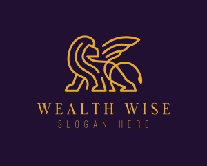 Winged Elegant Lion logo