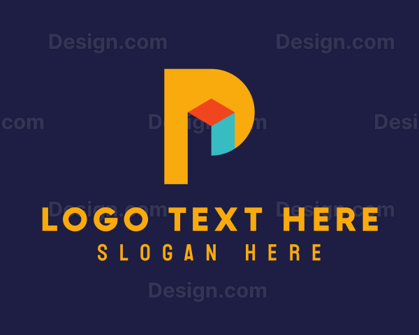 Geometric Letter P Logo