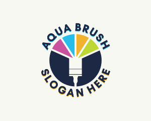 Paint Brush Painting logo design