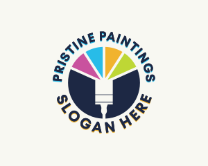 Paint Brush Painting logo design