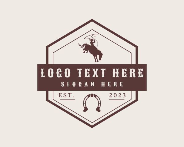 Western Cowboy Badge logo