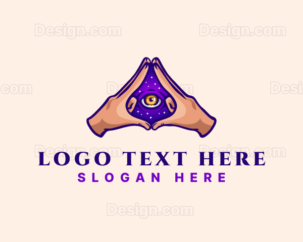 Mystical Eye Occult Logo