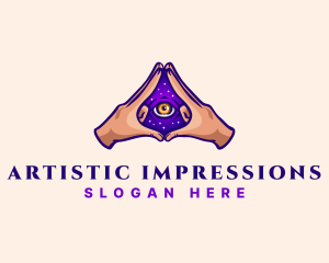 Mystical Eye Occult logo design