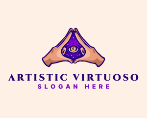 Mystical Eye Occult logo design