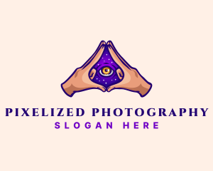 Mystical Eye Occult logo design