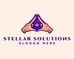 Mystical Eye Occult logo design