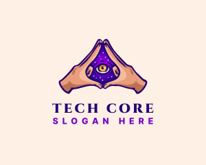 Mystical Eye Occult logo design