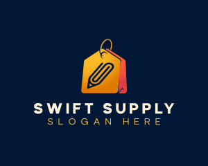 Supplies Shopping Tag logo design