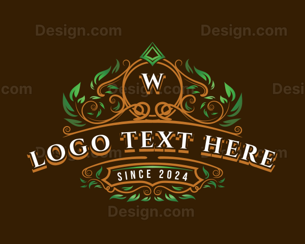 Natural Ornamental Leaf Logo