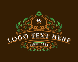 Natural Ornamental Leaf  logo