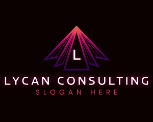 Modern Triangle Company logo design