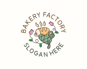 Bakery Oven Mitts logo design