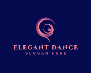 Ballerina Dance Ballet logo design