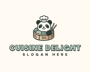 Panda Asian Dumplings logo design