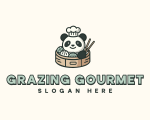 Panda Asian Dumplings logo design