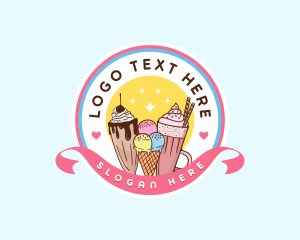 Milkshake Ice Cream Dessert logo