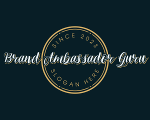 Generic Cursive Circle logo design