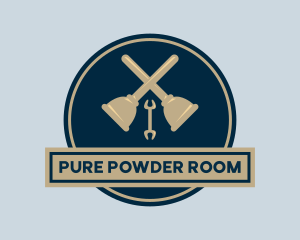 Plunger Wrench Plumbing  logo