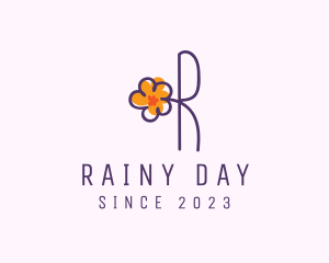 Daisy Letter R logo design