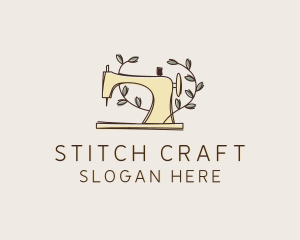 Seamstress Sewing Machine Tailor logo design