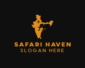 Safari Elephant India logo design