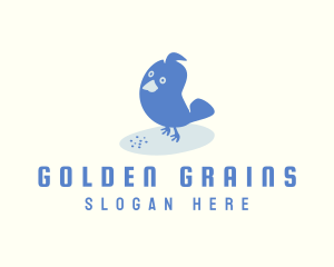 Cute Bird Grain logo design