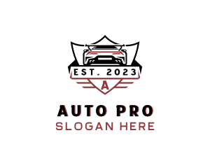 Sports Car Automobile Logo