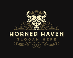 Bull Horn Buffalo logo design