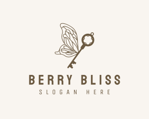 Key Butterfly Wings logo design