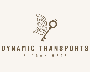 Key Butterfly Wings logo design