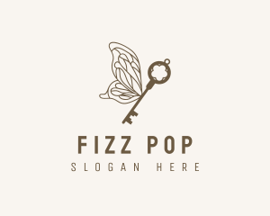 Key Butterfly Wings logo design