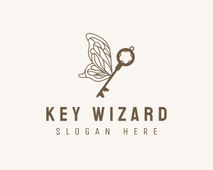 Key Butterfly Wings logo design