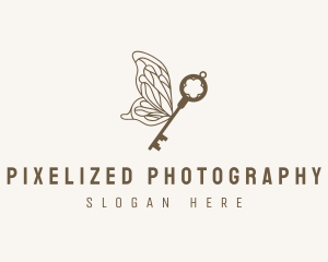 Key Butterfly Wings logo design