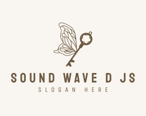 Key Butterfly Wings logo design