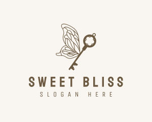 Key Butterfly Wings logo design