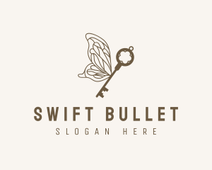 Key Butterfly Wings logo design