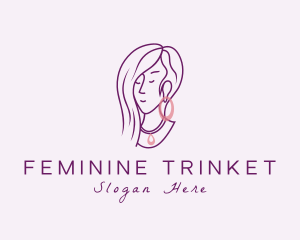 Woman Fashion Jewelry logo design