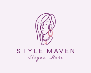 Woman Fashion Jewelry logo design