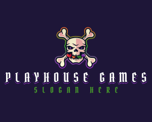 Gaming Skull Casino logo design