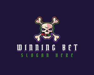 Gaming Skull Casino logo design