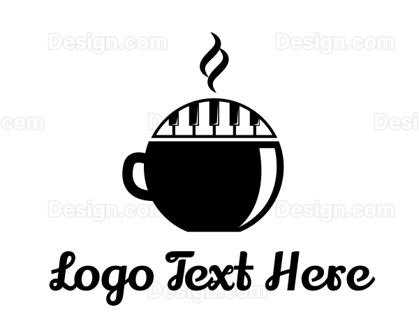 Piano Keys Coffee Logo