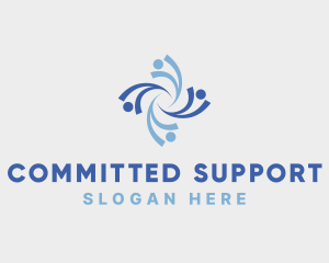 People Support Foundation logo design