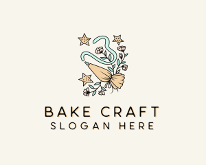 Piping Bag Pastry Bakery logo design