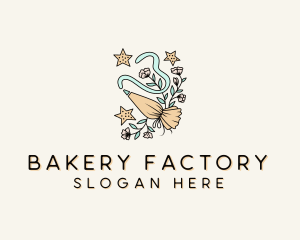 Piping Bag Pastry Bakery logo design