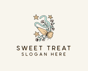 Piping Bag Pastry Bakery logo design