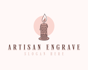 Artisanal Candle Souvenir logo design