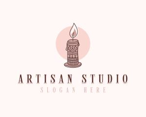 Artisanal Candle Souvenir logo design